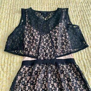 Marc by Marc Jacobs Dahlia Black Lace Dress w Cutout Detail